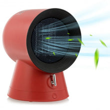 Load image into Gallery viewer, 1500 W Portable Mini Electric Desktop Fan heater-Red
