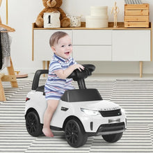 Load image into Gallery viewer, 2-in-1 6V Land Rover Licensed Kids Ride On Car-White