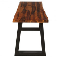 Load image into Gallery viewer, Solid Acacia Wood Patio Bench Dining Bench Seating Chair