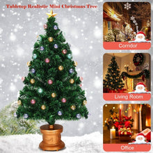 Load image into Gallery viewer, Pre-Lit Fiber Optical Firework Christmas Tree-4'