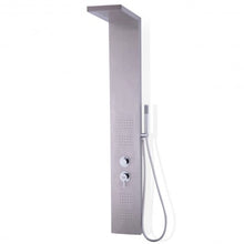 Load image into Gallery viewer, 55" Brushed Stainless Steel Shower Panel Rainfall Waterfall