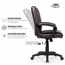 Load image into Gallery viewer, Ergonomic PU Leather Mid-Back Computer Office Chair