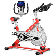 Load image into Gallery viewer, Stationary Silent Belt Adjustable Exercise Bike w/Phone Holder & Electronic-RE