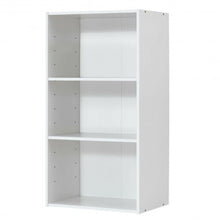 Load image into Gallery viewer, 3 Open Shelf Bookcase Modern Storage Display Cabinet-White