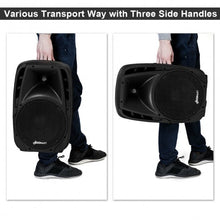 Load image into Gallery viewer, Dual 10" 1600W Powered Bluetooth Mic Speaker Speakers