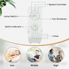 Load image into Gallery viewer, 52" Retro Ceiling Fan Light with Reversible Blades Remote Control-Golden