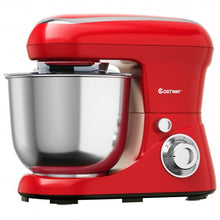 Load image into Gallery viewer, 5.3 Qt Stand Kitchen Food Mixer 6 Speed with Dough Hook Beater-Red