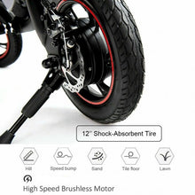 Load image into Gallery viewer, 12" 350 W Portable Folding Electric Bike with Headlight APP
