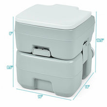 Load image into Gallery viewer, 5.3 Gallon 20 L Portable Potty Commode for RV Camping Indoor Outdoor