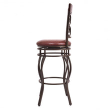 Load image into Gallery viewer, 360 Degree Swivel Bar Stools Set of 2 with Leather Padded Seat