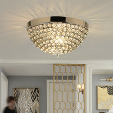 Load image into Gallery viewer, 3 Lights Living Room Crystal Ceiling Light Fixture