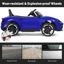 Load image into Gallery viewer, 12V Kids Ride On Car with MP3 & LED Light-Blue