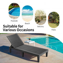 Load image into Gallery viewer, Outdoor Recliner Chair with 5-Position Adjustable Backrest-Black