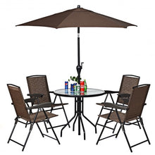 Load image into Gallery viewer, 6.3ft Outdoor Patio Easy Tilt Umbrella Sunshade Cover