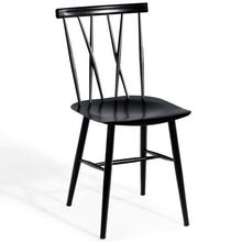 Load image into Gallery viewer, Set of 2 Armless Cross Back Kitchen Dining Side Chairs