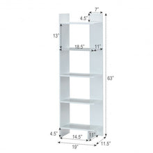 Load image into Gallery viewer, 5-tier Freestanding Decorative Storage Display Bookshelf