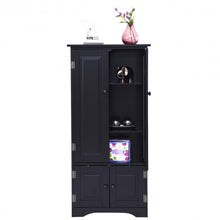 Load image into Gallery viewer, Accent Storage Cabinet Adjustable Shelves-Black