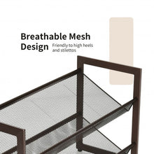 Load image into Gallery viewer, Adjustable to Flat or Slant Shoe Organizer Stand-2-Tier