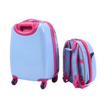 Load image into Gallery viewer, 2 pcs 12" 16" Blue ABS Kids Suitcase Backpack Luggage Set