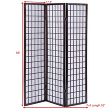 Load image into Gallery viewer, 3 Panel Wood Folding Privacy Room Divider-Cherry