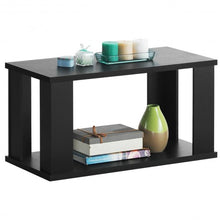 Load image into Gallery viewer, 2-tier Rustic Vintage Coffee Table with Storage Shelf