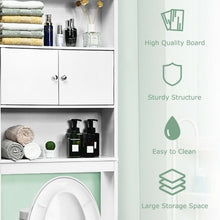Load image into Gallery viewer, Bathroom Wood Organizer Shelf Storage Rack with Cabinet