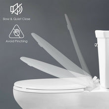 Load image into Gallery viewer, Toddlers & Adult Round Toilet Seat with Built-in Potty