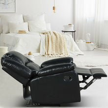 Load image into Gallery viewer, Recliner Chair Lounger Single Sofa for Home Theater Seating with Footrest Armrest-Black