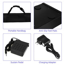 Load image into Gallery viewer, 61-Key Portable Digital Stage Piano with Carrying Bag-Black