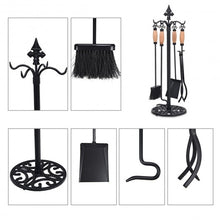 Load image into Gallery viewer, 5 Pieces Fireplace Iron Tools Set