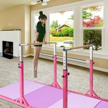 Load image into Gallery viewer, Kids Adjustable Width & Height Gymnastics Parallel Bars