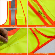 Load image into Gallery viewer, High Visibility Safety Vest w/ Pockets