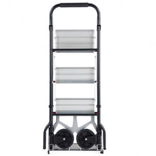 Load image into Gallery viewer, 2-in-1 Convertible 3-Step Ladder Hand Truck with Two Wheels
