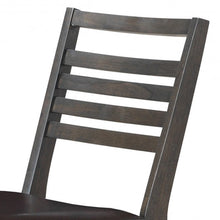 Load image into Gallery viewer, Set of 2 Armless PU Leather Dining Side Chairs-Brown