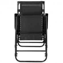 Load image into Gallery viewer, Zero Gravity Folding Rocking Chair Rocker Porch-Black