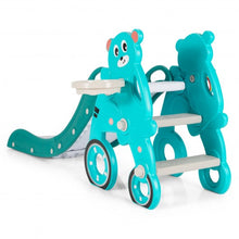Load image into Gallery viewer, 4 in 1 Foldable Baby Slide Toddler Climber Slide PlaySet with Ball-Green