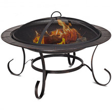 Load image into Gallery viewer, 30" Outdoor Fire Pit BBQ Camping Firepit Heater
