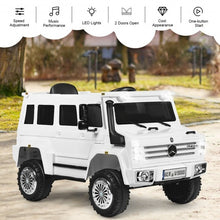 Load image into Gallery viewer, 12V Off Road Mercedes-Benz Unimog Ride On Car-White