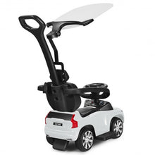 Load image into Gallery viewer, 3 in 1 Kids Ride On Push Car Stroller-White