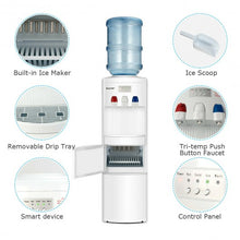 Load image into Gallery viewer, Top Loading Water Dispenser with Built-In Ice Maker Machine-White