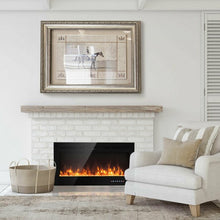 Load image into Gallery viewer, 40 " Electric Fireplace Recessed Wall Mounted with Multicolor Flame