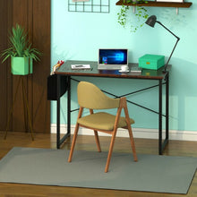 Load image into Gallery viewer, Modern Computer Desk Study Writing Table Home Office with Storage Bag Coffee-M