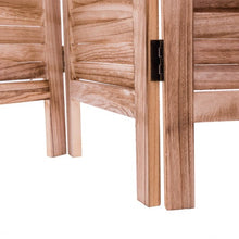 Load image into Gallery viewer, 6 Panels Classic Venetian Wooden Slat Room Screen-Brown