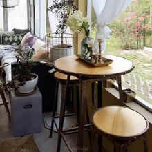 Load image into Gallery viewer, 3 pcs Antique Table and Chairs Set