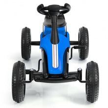Load image into Gallery viewer, 4 Wheel Pedal Powered Ride on Racer Car for Kids-Blue
