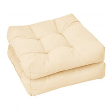 Load image into Gallery viewer, 21 Inch x 21 Inch Patio Chair Seat Cushion Pads for Indoor and Outdoor-Beige