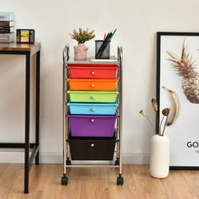 Load image into Gallery viewer, 6 Drawers Rolling Storage Cart Organizer-Multicolor