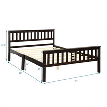 Load image into Gallery viewer, Wood Bed Frame Wood Slats Support Platform Full Size
