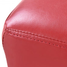 Load image into Gallery viewer, Small PU Leather Rectangular Seat Ottoman Footstool-Red