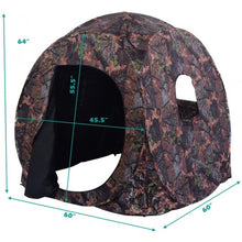 Load image into Gallery viewer, Portable Pop up Ground Camo Blind Hunting Enclosure